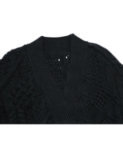 Zadig & Voltaire Distressed Wool Blend Cardigan