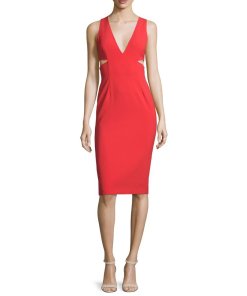 Alice + Olivia Riki Cutout Sheath Dress