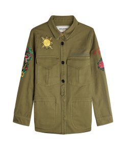 Zadig & Voltaire Embroidered Cotton Military Shirt