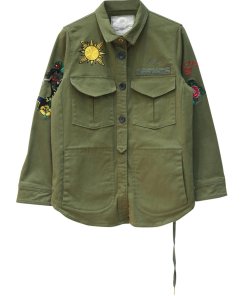 Zadig & Voltaire Embroidered Cotton Military Shirt
