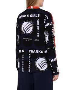 Stella McCartney Estell Thanks Girls Polka Dot Print Silk Shirt