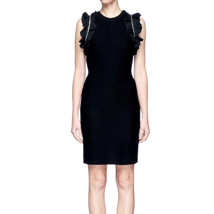 30% extra off] 3.1 Phillip Lim Zip-Trim Ruffle Sleeve Mini Dress  evaChic