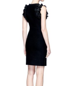 3.1 Phillip Lim Zip-Trim Ruffle Sleeve Mini Dress