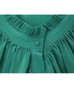 Zadig & Voltaire Tacco Ruffle Trim Silk Shirt