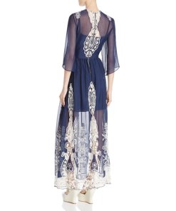 Alice + Olivia Aquinnah Bell-Sleeve Maxi Dress