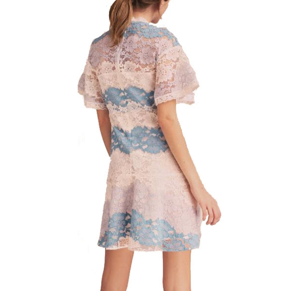Burberry Flutter Sleeve Floral Lace Dress evaChic Burberry Flutter Sleeve Floral Lace Dress evaChic