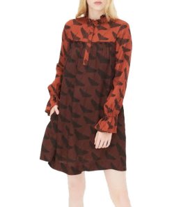 Sandro Voyage Bird Print Dress