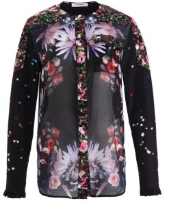 Givenchy Collage Floral & Confetti Print Cotton Shirt