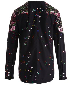 Givenchy Collage Floral & Confetti Print Cotton Shirt