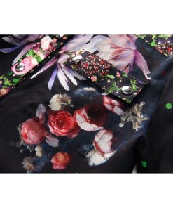 Givenchy Collage Floral & Confetti Print Cotton Shirt