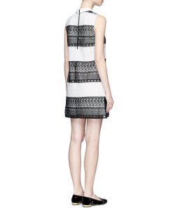 Alice + Olivia Hilly Lace Mini Dress