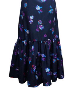 Rebecca Taylor Bell Flower Off-the-Shoulder Ruffle Dress