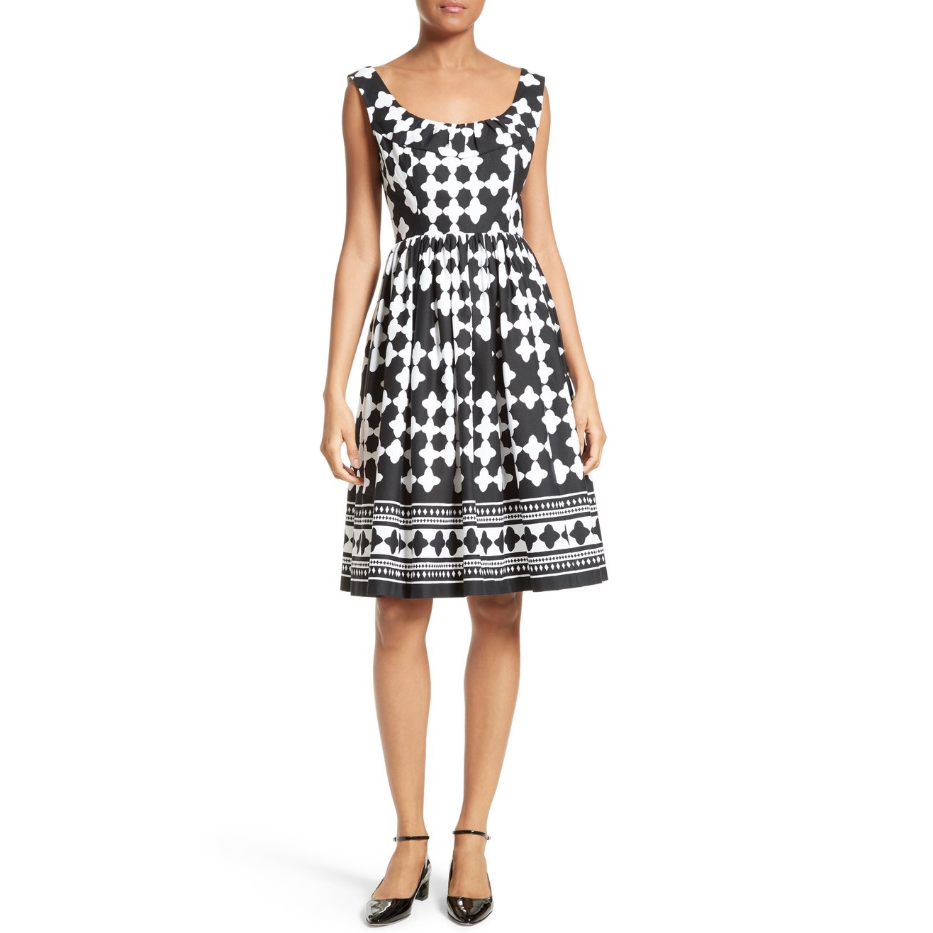 Kate Spade New York Lantern Print Scoop Neck Dress evaChic Kate Spade New York Lantern Print Scoop Neck Dress evaChic
