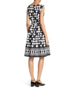 Kate Spade New York Lantern Print Scoop Neck Dress