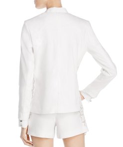 Alice + Olivia Jenice Lace Inset Blazer