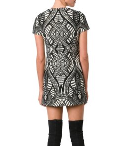 Alice+Olivia Geometric Pattern Mini Dress