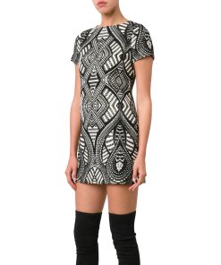 Alice+Olivia Geometric Pattern Mini Dress