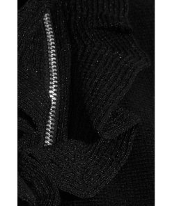 3.1 Phillip Lim Zip-Trim Ruffle Sleeve Mini Dress