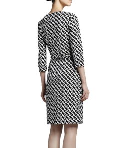 Diane von Furstenberg New Julian Two Chain-Print Wrap Dress