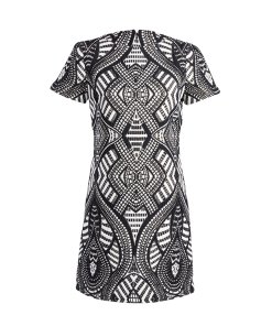 Alice+Olivia Geometric Pattern Mini Dress