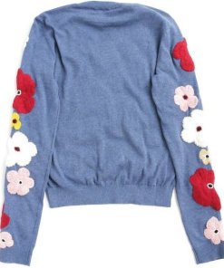 Alice + Olivia Lucca Graphic Floral Sweater