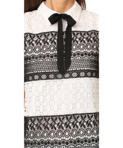 Alice + Olivia Hilly Lace Mini Dress