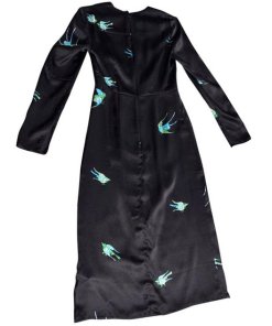 Diane von Furstenberg Bird Print Midi Dress