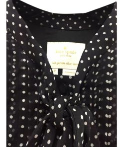 Kate Spade Pin Dot Silk Chiffon Shirtdress