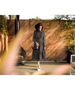 Kate Spade Pin Dot Silk Chiffon Shirtdress