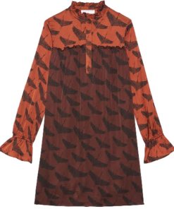 Sandro Voyage Bird Print Dress