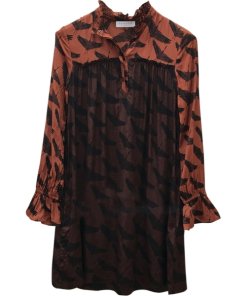 Sandro Voyage Bird Print Dress