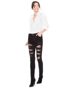 Alice + Olivia Brita Loving You Embroidered Shirt