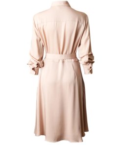 Theory Silk Belted Shirtdress