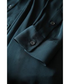 Theory Silk Belted Shirtdress