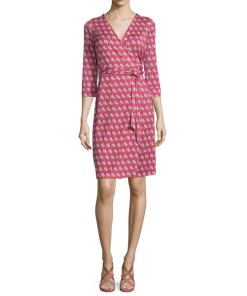Diane von Furstenberg New Julian Two Silk Jersey Wrap Dress