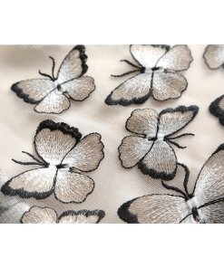 Alice + Olivia Catrina Butterfly Embroidered Tulle Skirt