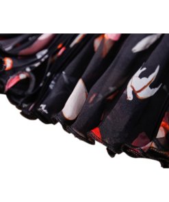 Alexander McQueen Pleated Printed Silk Chiffon Skirt