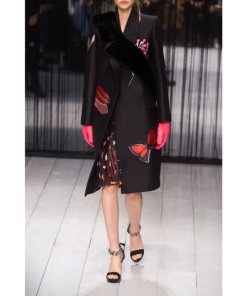 Alexander McQueen Pleated Printed Silk Chiffon Skirt