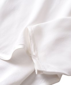 Céline Scalloped Placket Silk Blouse