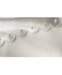 Céline Scalloped Placket Silk Blouse
