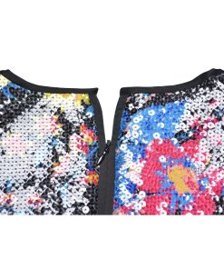 Diane von Furstenberg Sequined Floral Mini Dress
