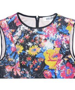 Diane von Furstenberg Sequined Floral Mini Dress