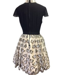Alice + Olivia Dolly Butterfly Embroidered Dress