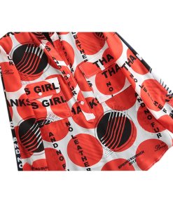 Stella McCartney Estell Thanks Girls Polka Dot Print Silk Shirt