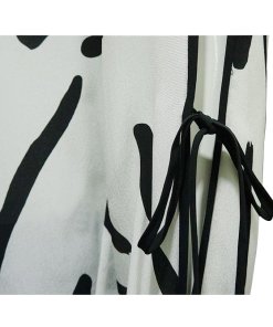 Diane von Furstenberg Keyhole Tie Long-Sleeve Silk Blouse
