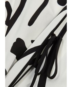 Diane von Furstenberg Keyhole Tie Long-Sleeve Silk Blouse