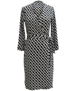 Diane von Furstenberg New Julian Two Chain-Print Wrap Dress