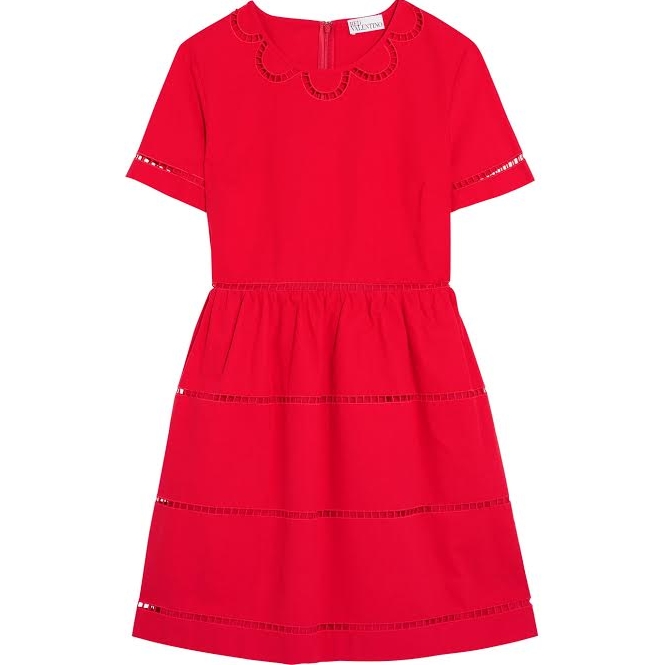 red valentino embroidered dress Red Valentino // Black & Multi Floral Embroidered Dress – VSP Consignment main image 0