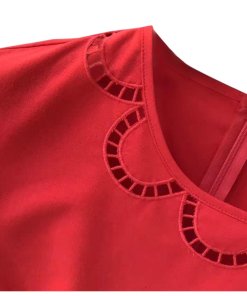 RED Valentino Embroidered Cotton Mini Dress