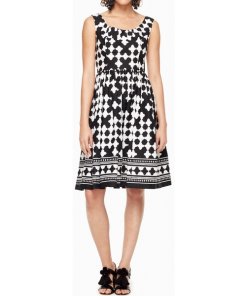 Kate Spade New York Lantern Print Scoop Neck Dress